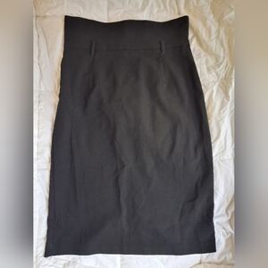 Vintage Spring Street Black Pencil Skirt